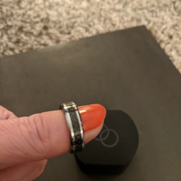 Men's Tunsten Wedding Band Sz 10 - Picture 10 of 12